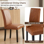 Sedie da pranzo moderne imbottite set da 4 con gambe in metallo