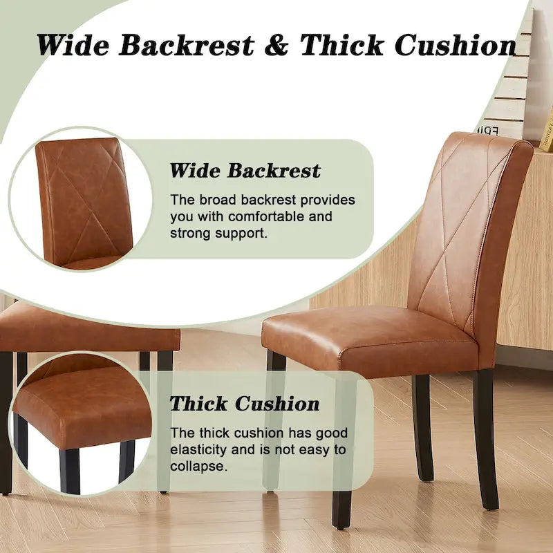 Sedie da pranzo moderne imbottite set da 4 con gambe in metallo