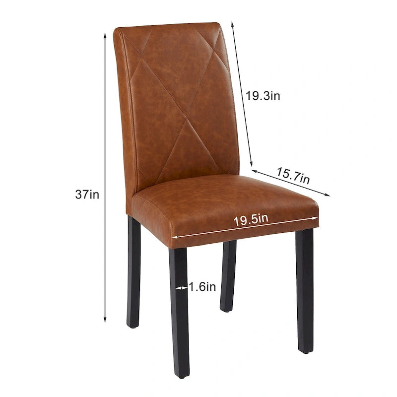 Sedie da pranzo moderne imbottite set da 4 con gambe in metallo