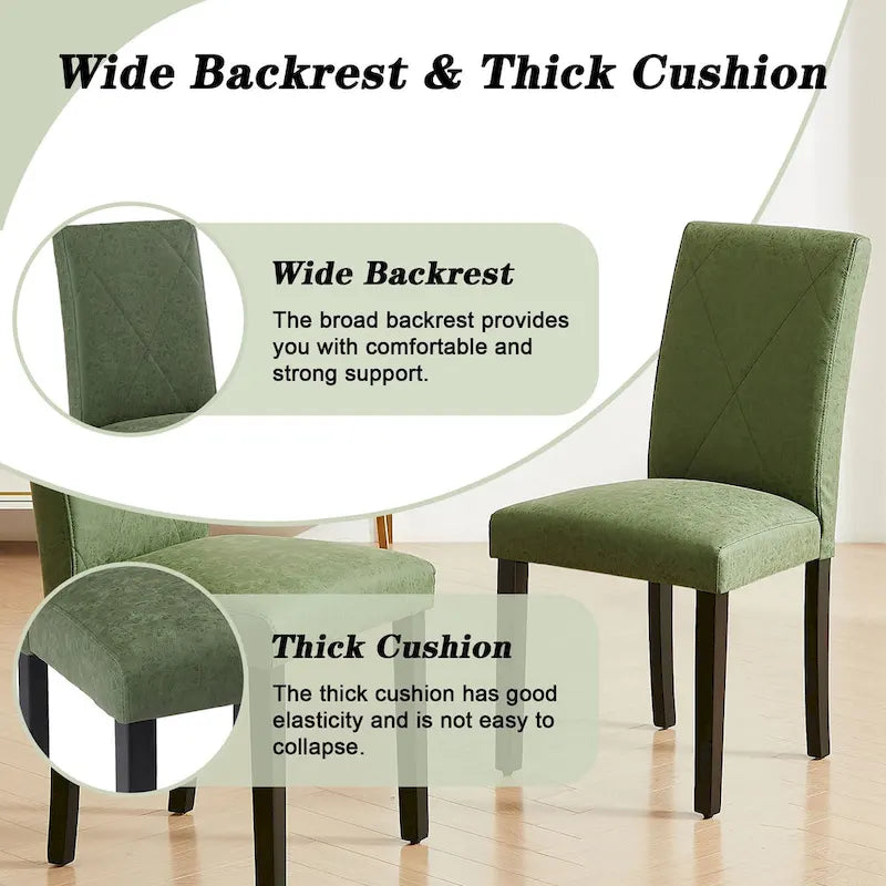 Sedie da pranzo moderne imbottite set da 4 con gambe in metallo