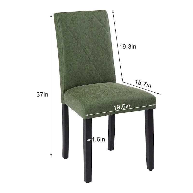 Sedie da pranzo moderne imbottite set da 4 con gambe in metallo