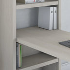 Scrivania libreria Echo da 56" con ripiani portaoggetti
