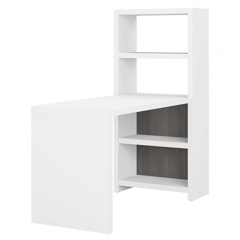 Scrivania libreria Echo da 56" con ripiani portaoggetti